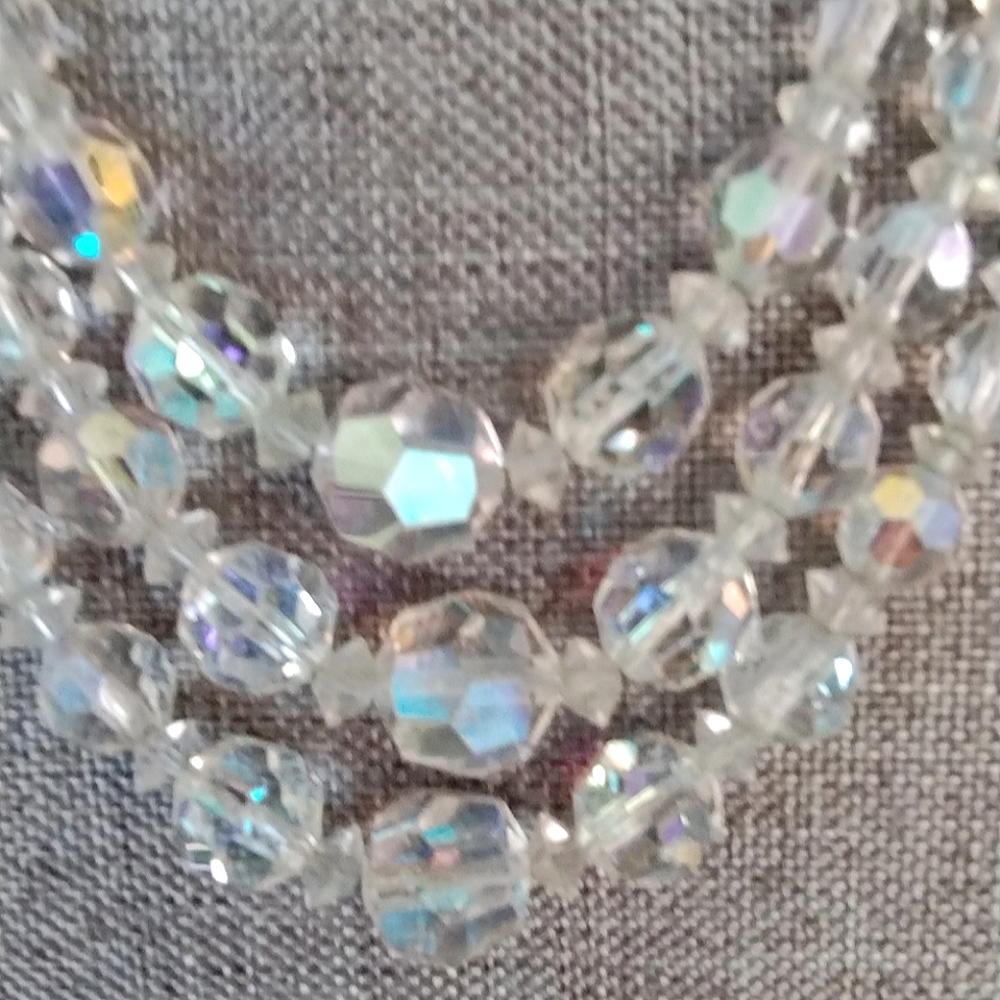 Vintage, Austrian Crystal, Tiered, Choker Necklace - Picture 6 of 16